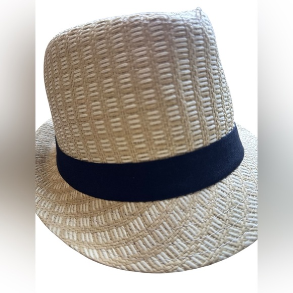 Milani 100% Straw Fedora Natural Hat Small Medium - Picture 8 of 14